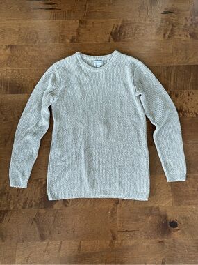 Frank & Oak Men's Crewneck Sweater in Light Grey